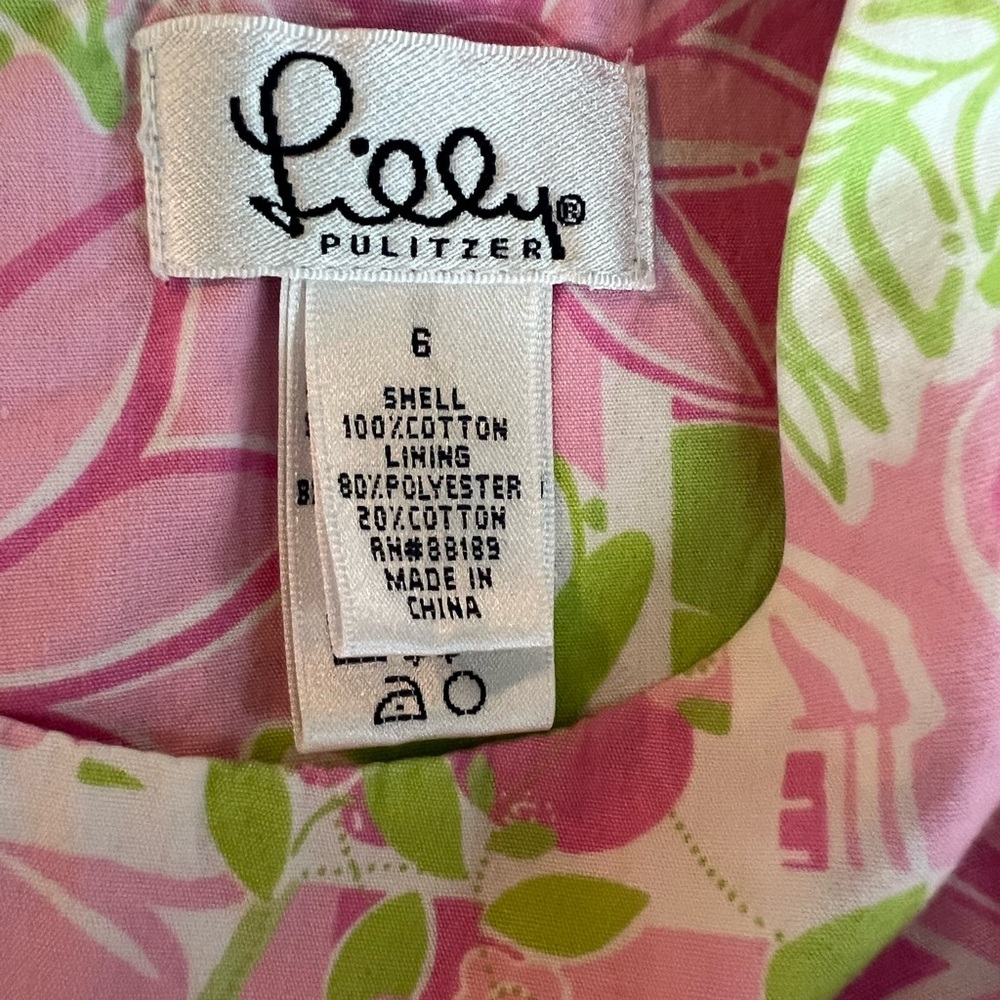 Lilly Pulitzer Girls Pink Lemonade/ Elephant Shift Dress - Picture 3 of 6